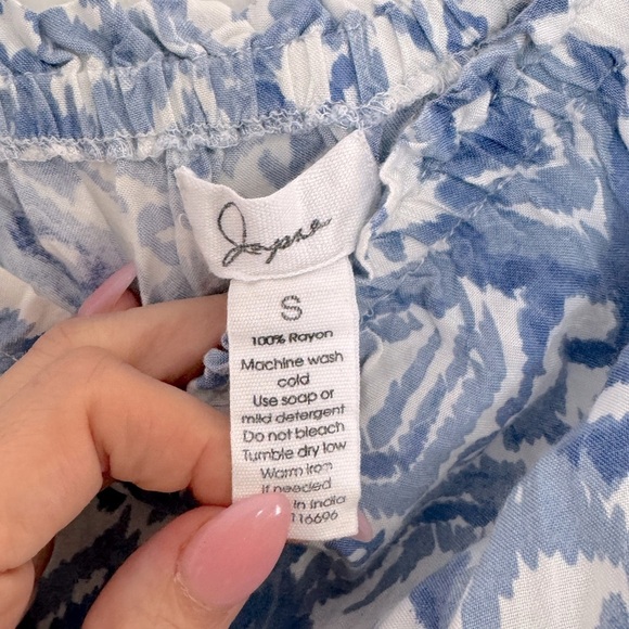 Japna Blue and White Patterned Jumpsuit - Picture 2 of 7